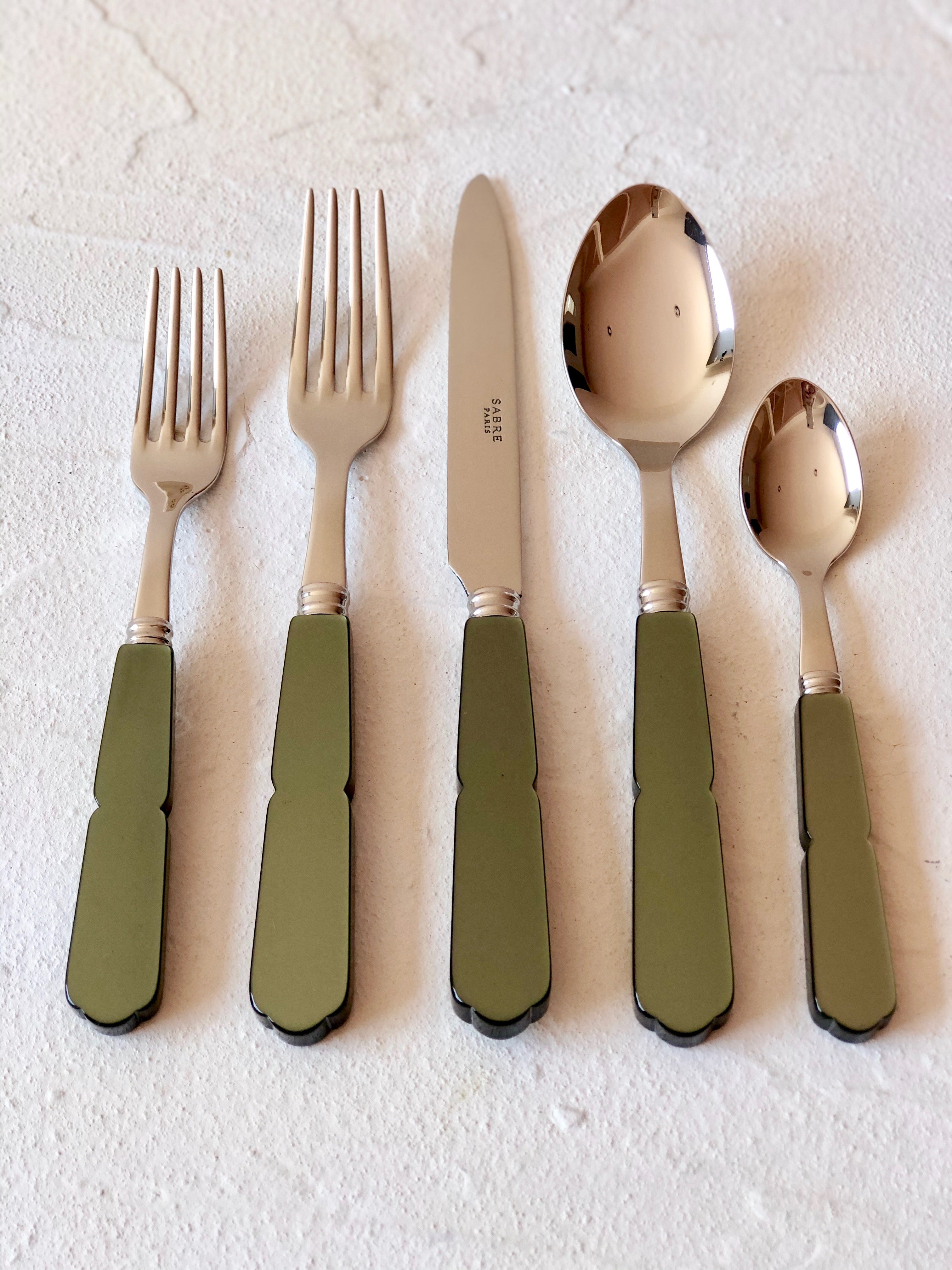 sabre flatware set stainless steel hamptons peridot