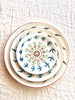 salad plates with sparrow design 6 inch stacked