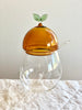 Venetian Glass Peach Jam Pot detail view