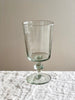 clear hand blown water glass 7 inches tall 16 oz