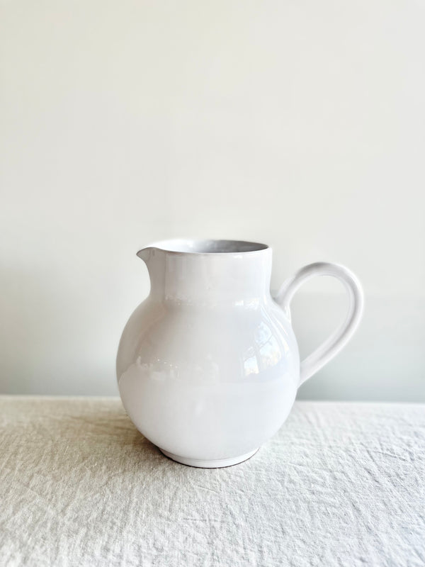 white pitcher 6.6 inches tall