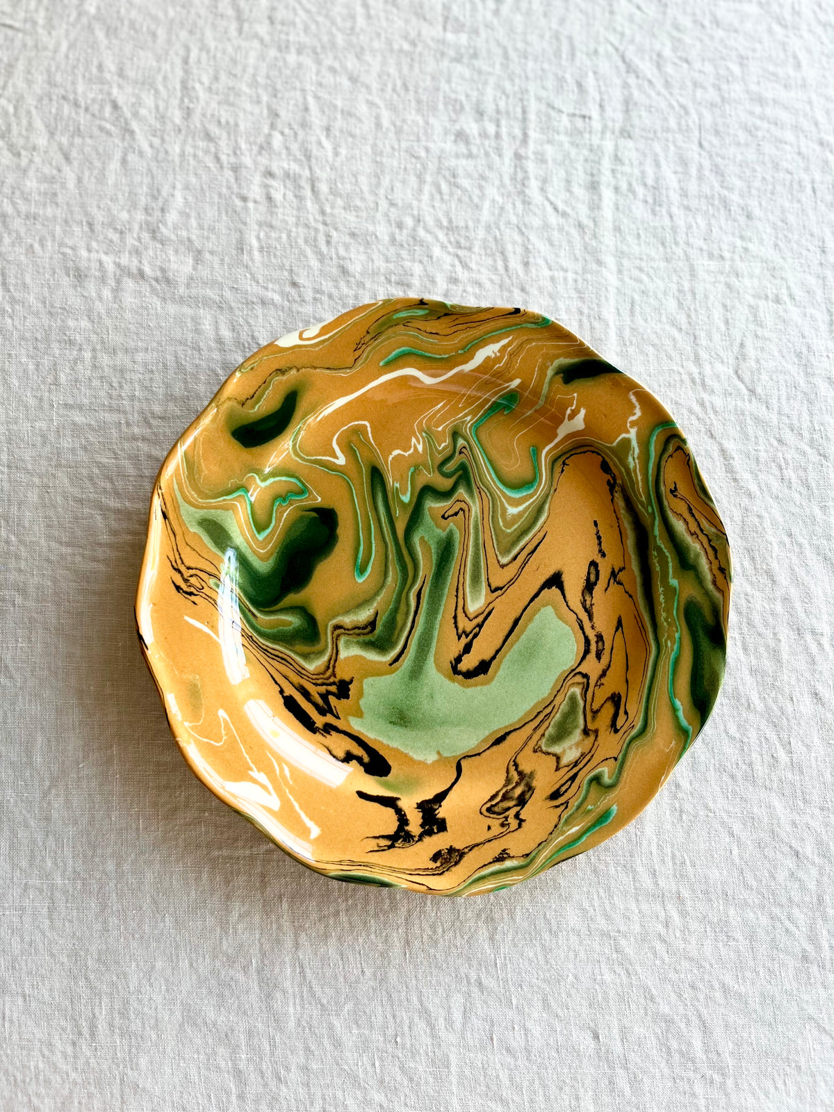 Sienna Terre Mêlée Dessert Plate variation 4