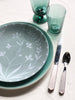 green floral salad plate 8.5 inch table setting