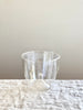 clear opalescent water glass