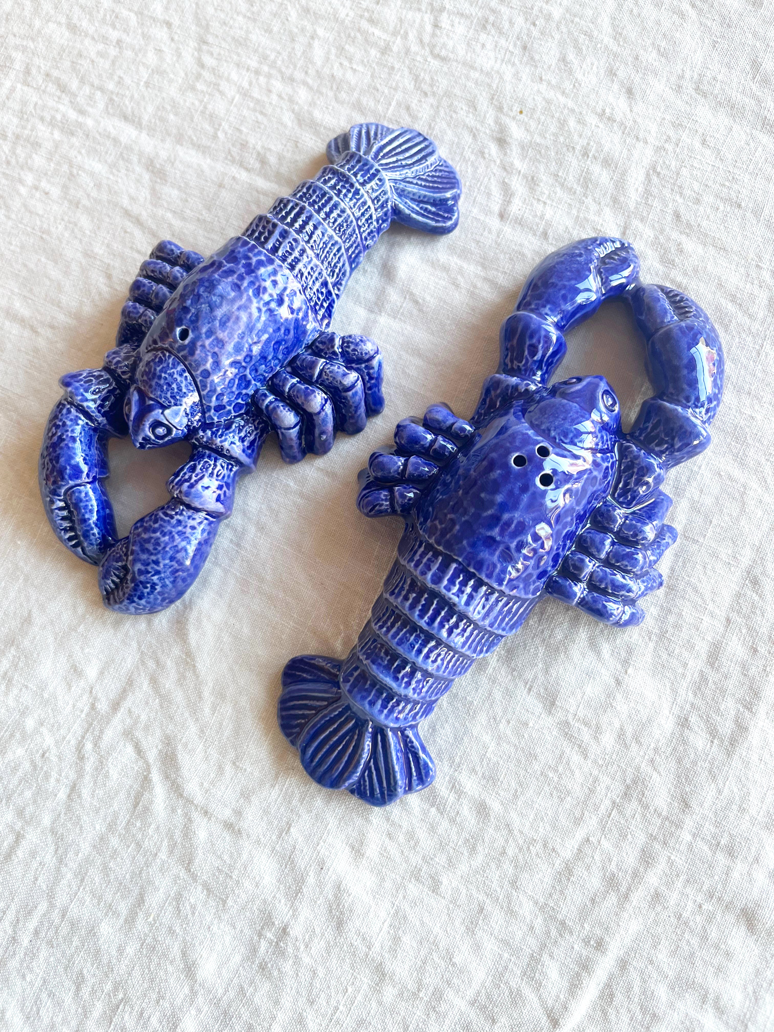 Lobster Salt & Pepper Set - Blue