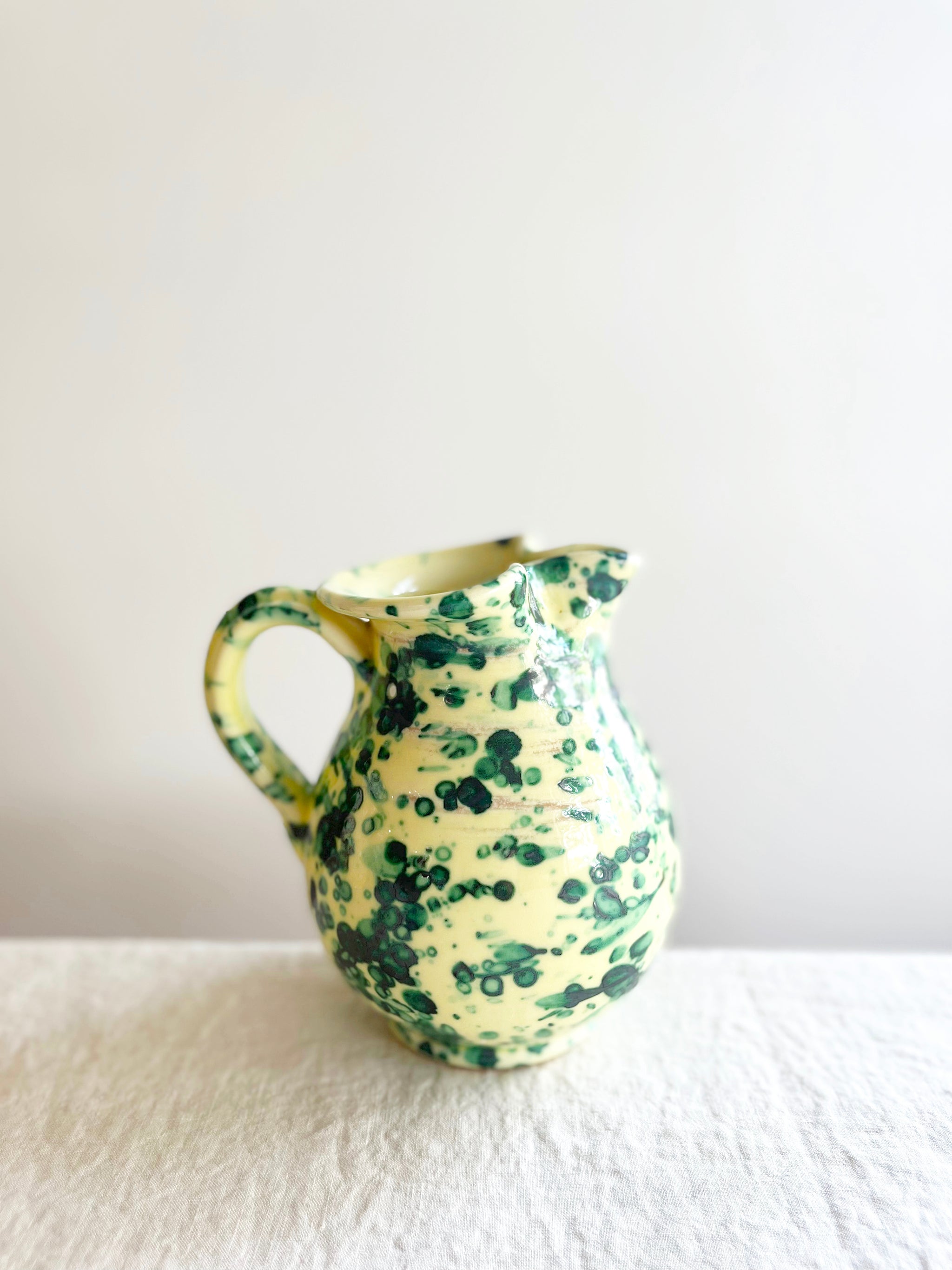 Pompeii Ceramic Pitcher - Emerald