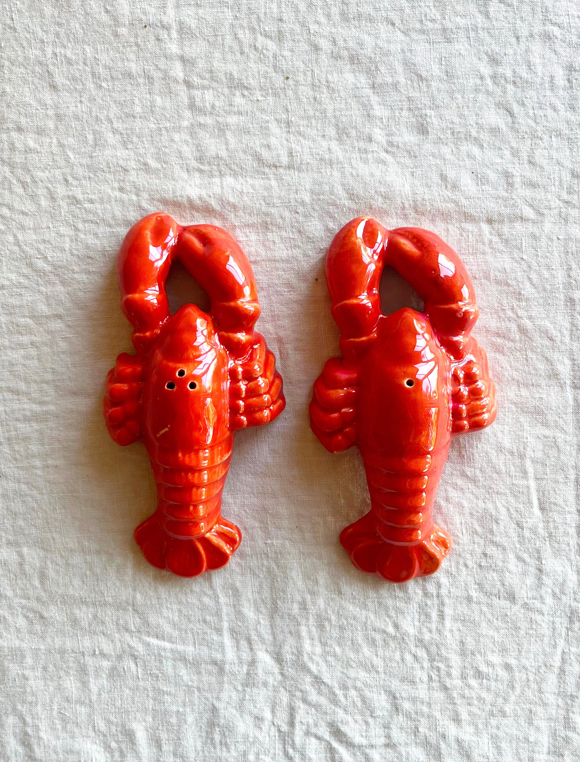 Lobster Salt & Pepper Set - Red