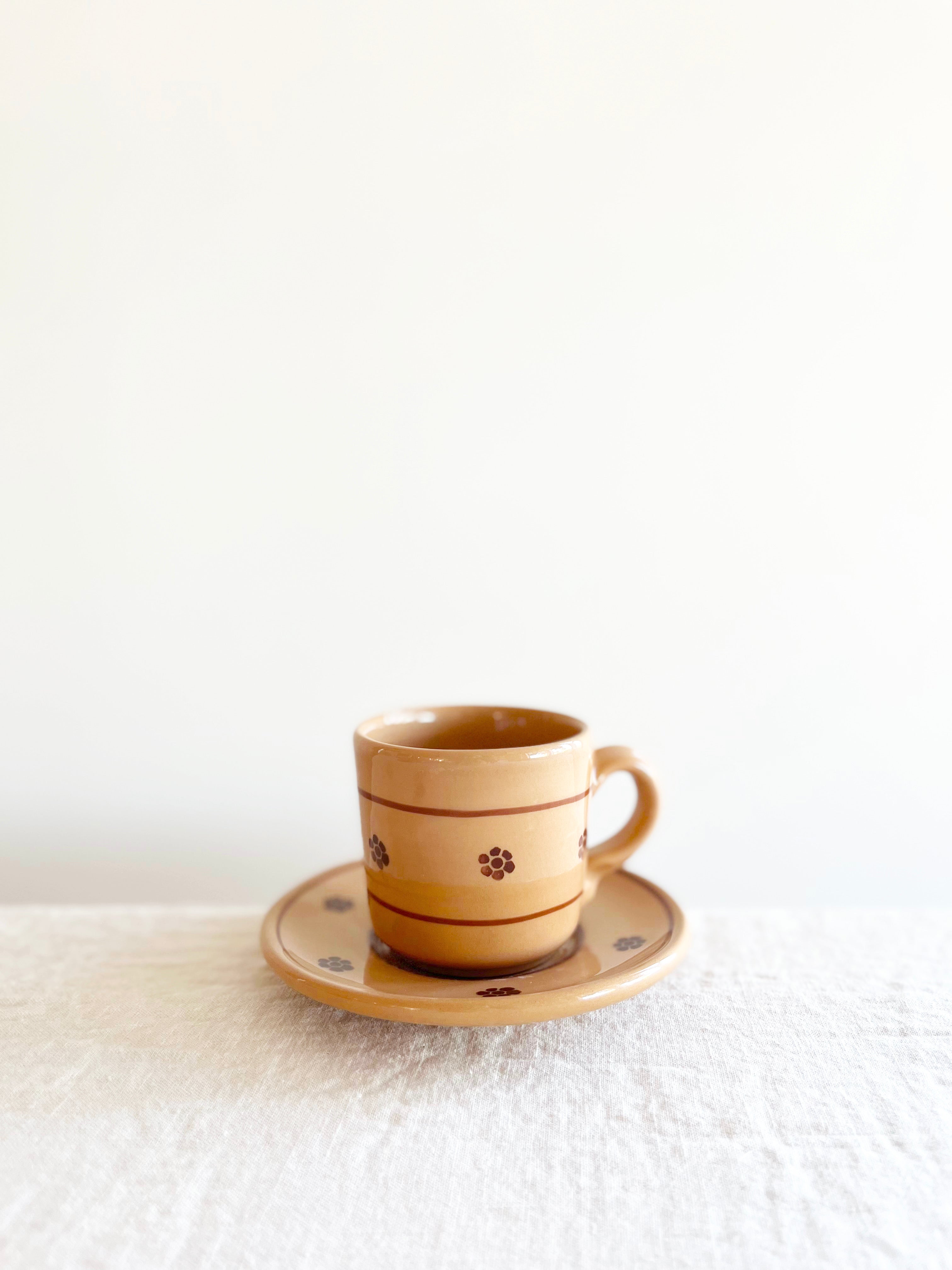 Rigo e Stella Espresso Cup & Saucer - Sable