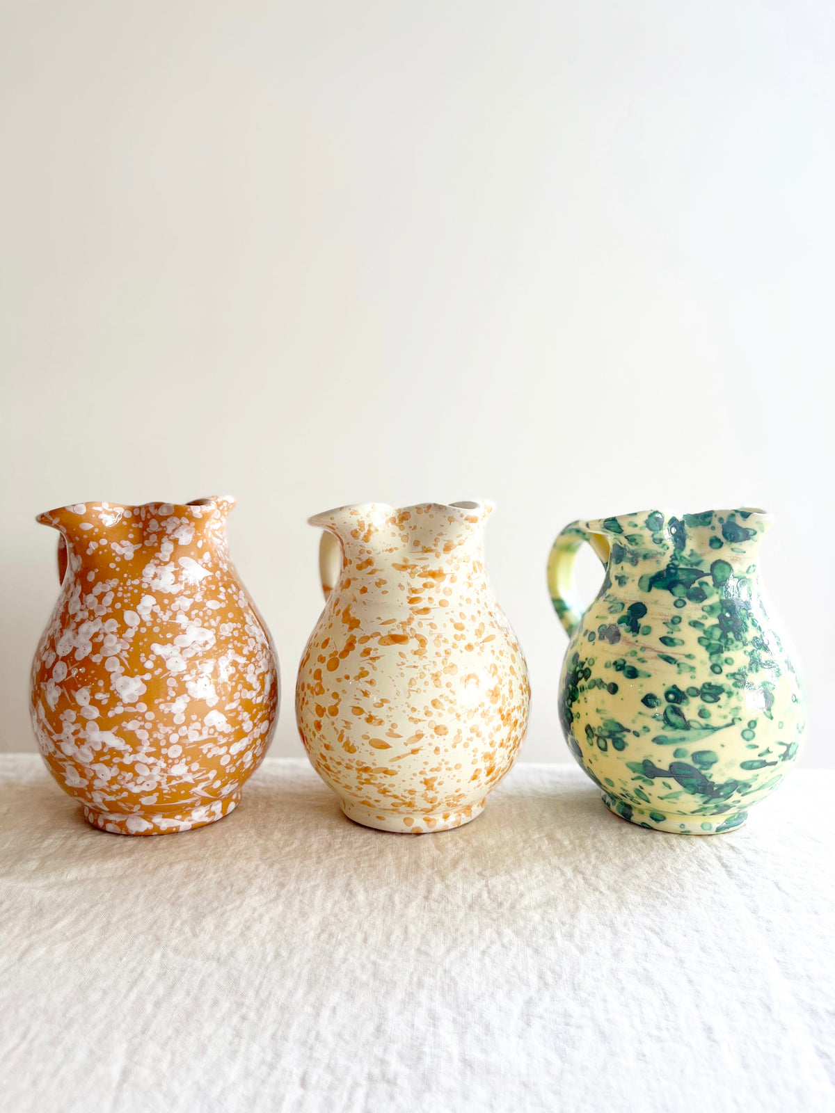 Pompeii Ceramic Pitcher - Emerald