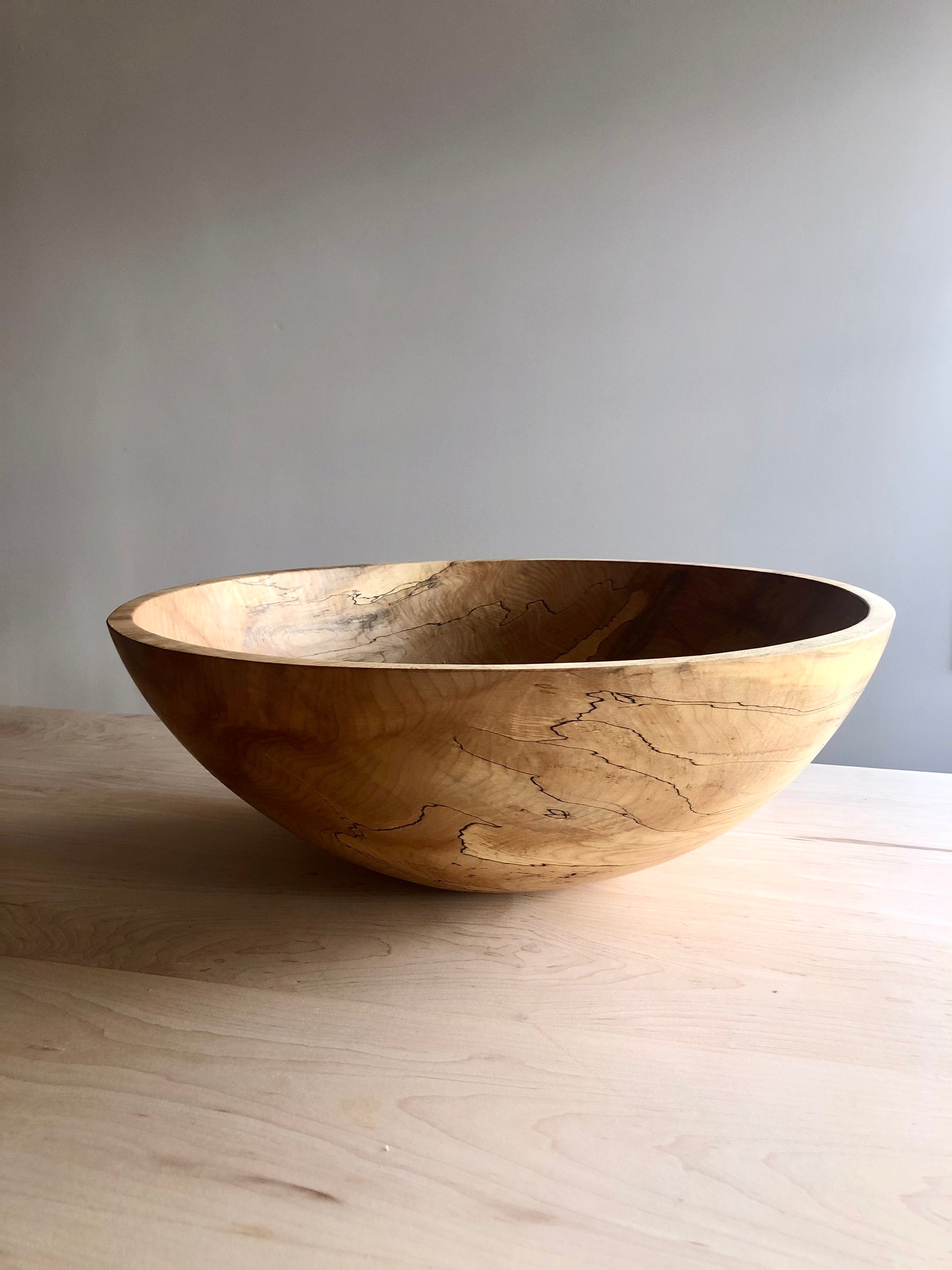 15 inch Spalted Ambrosia Wood Bowl