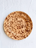 fasano dinner plate with brown splatter pattern