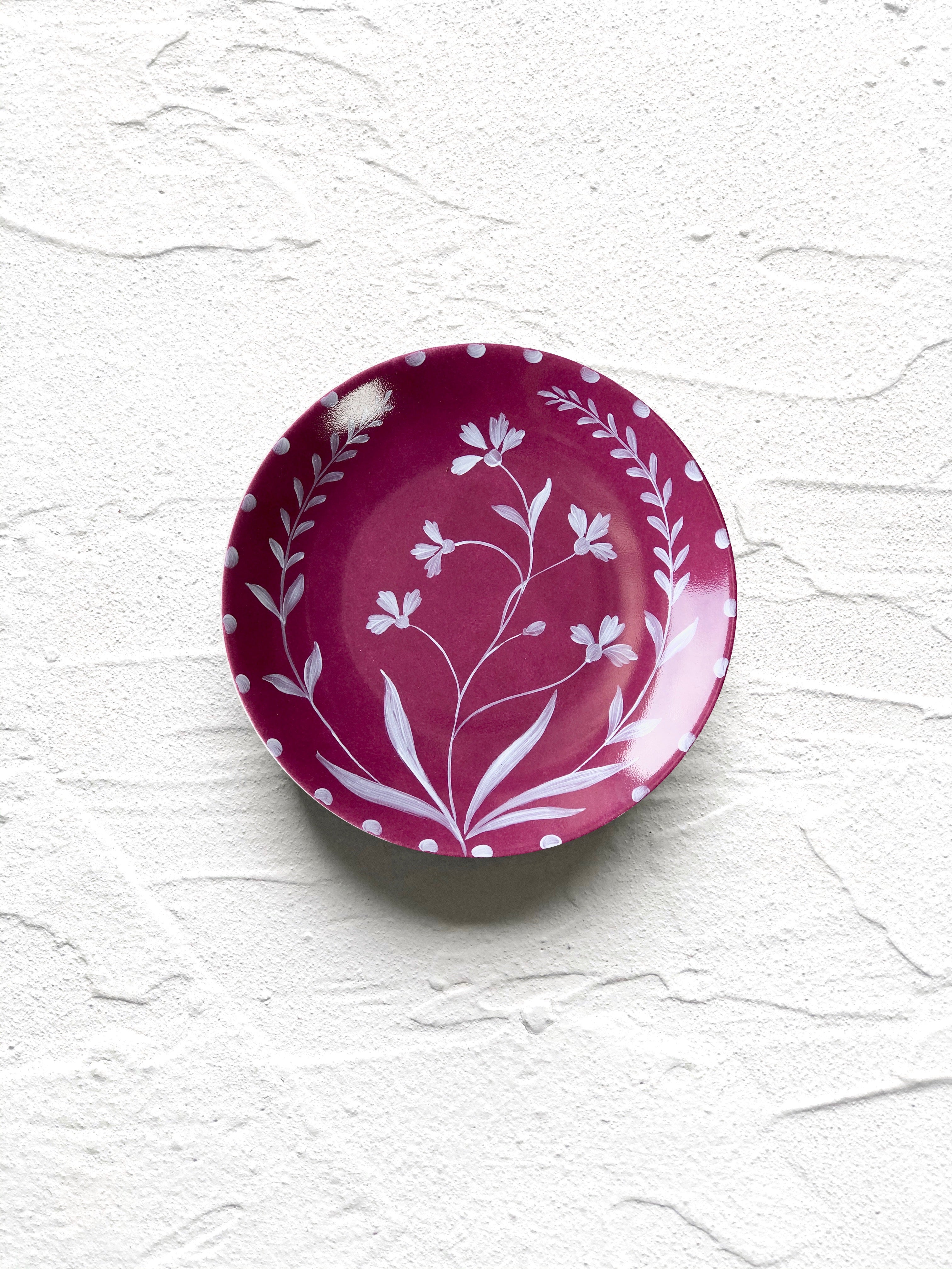 ruby bread plate 6.5 inch