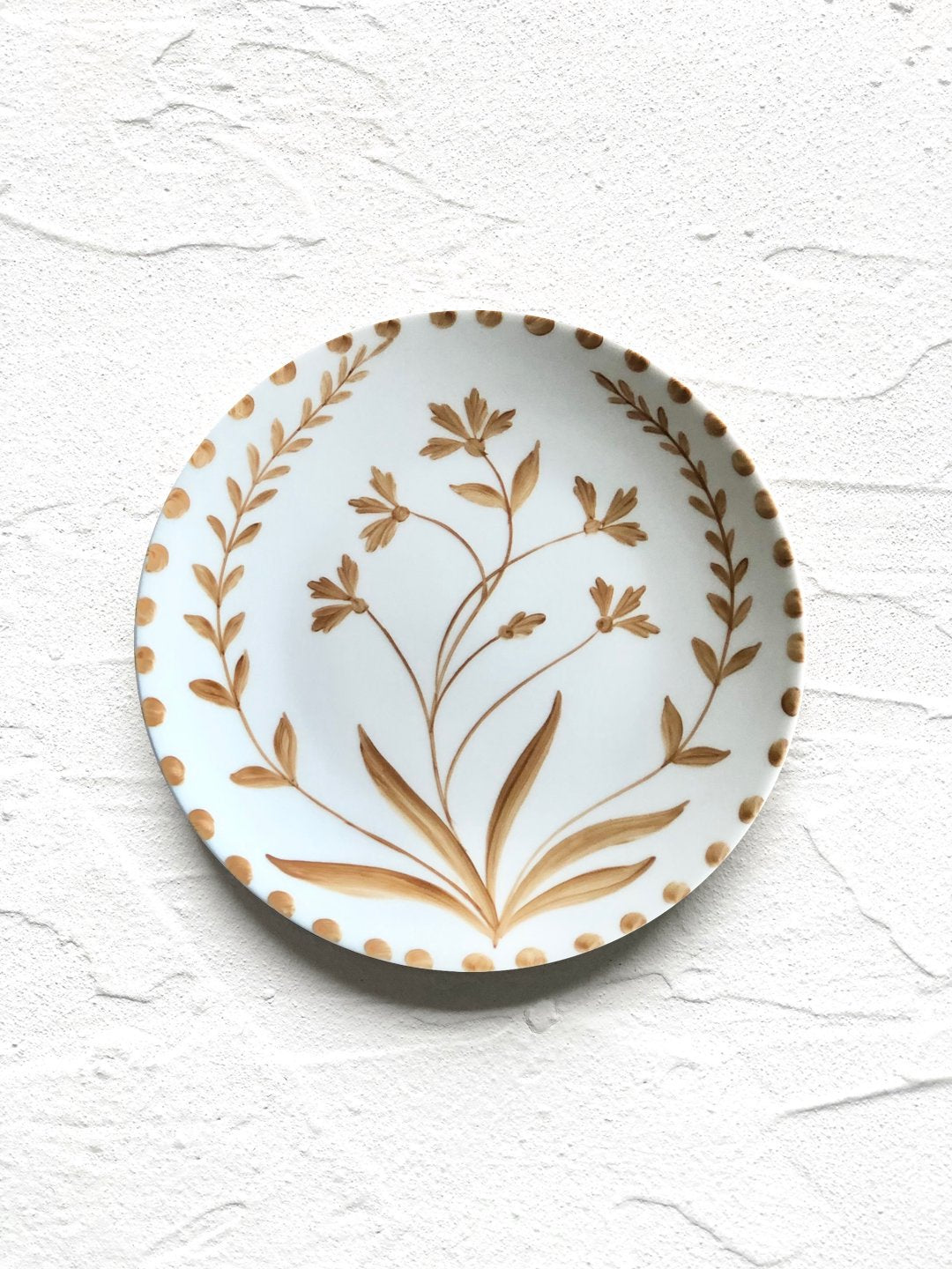 Umber Reverse Bloom Salad Plate