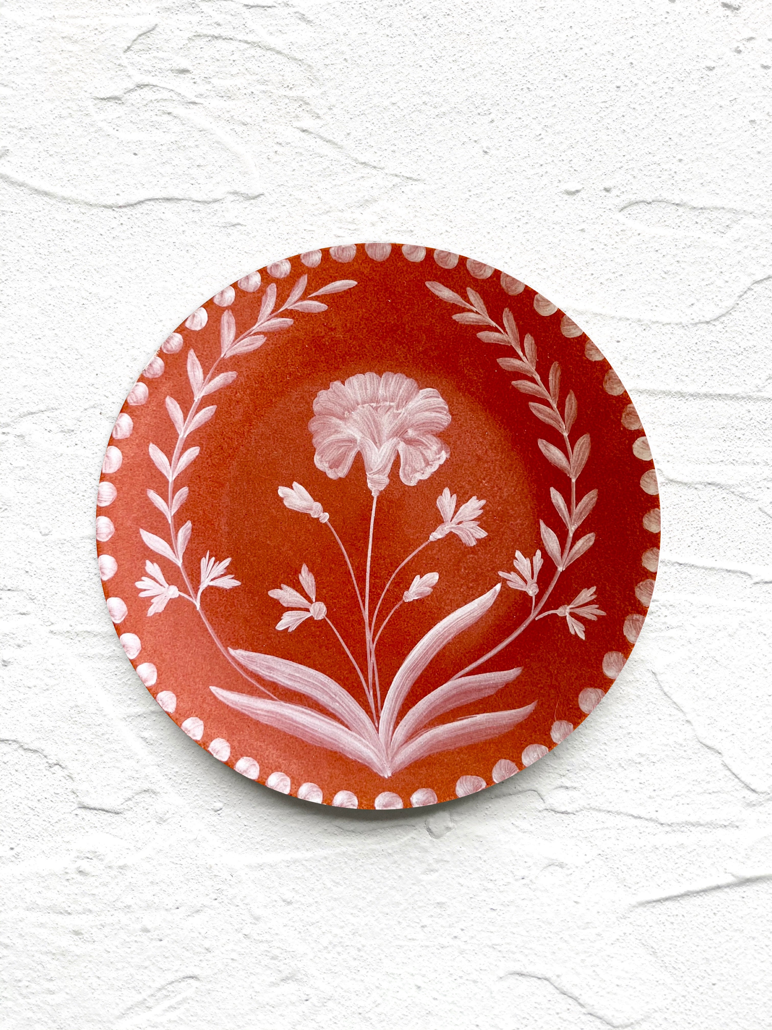 terra color Porcelain Salad Plate
